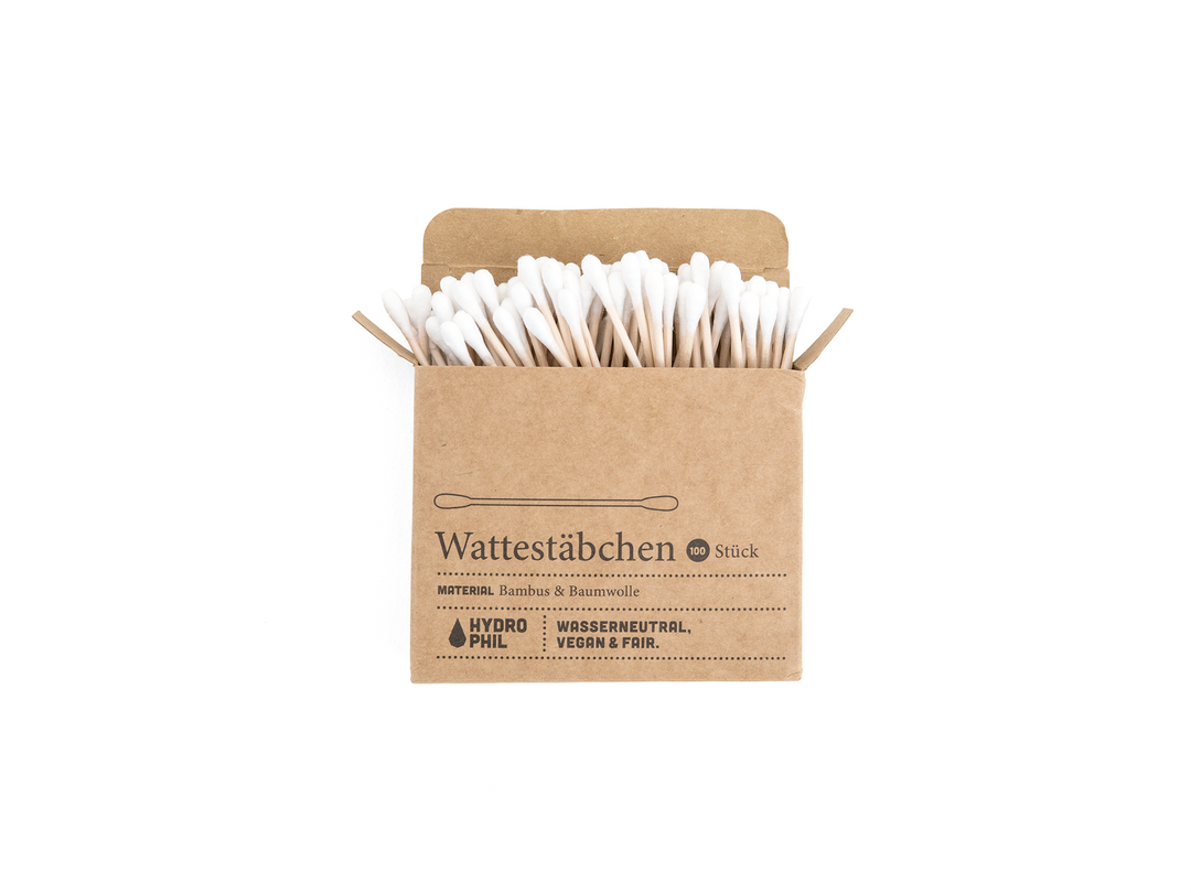 Nachhaltige BIO Wattestäbchen