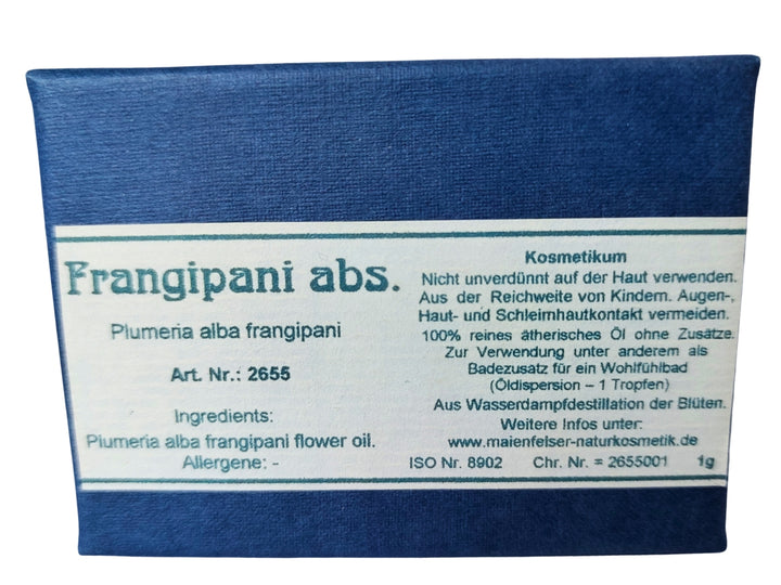 Frangipani, echt 1g - Plumeria alba frangipani