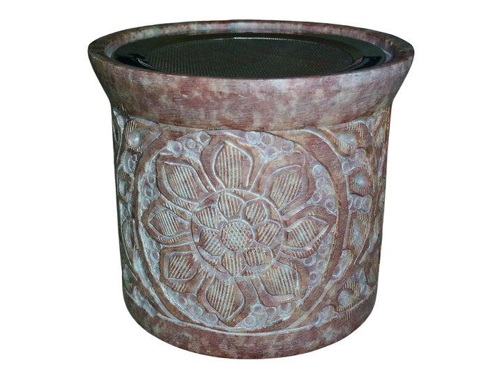 Räucherlampe Speckstein "Blume"