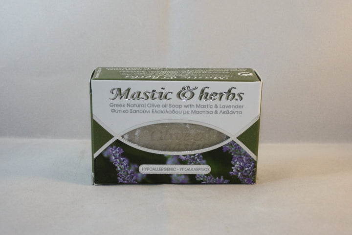 Seife mit Mastix, Lavendel und Olivenöl 125g